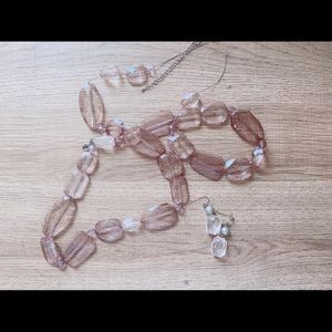 Earrings and necklace set